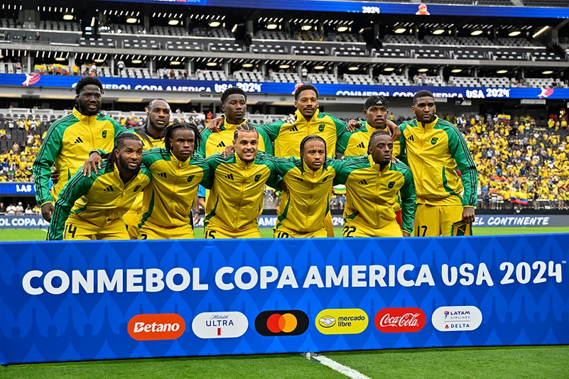 Jamaican team poses for a group photo